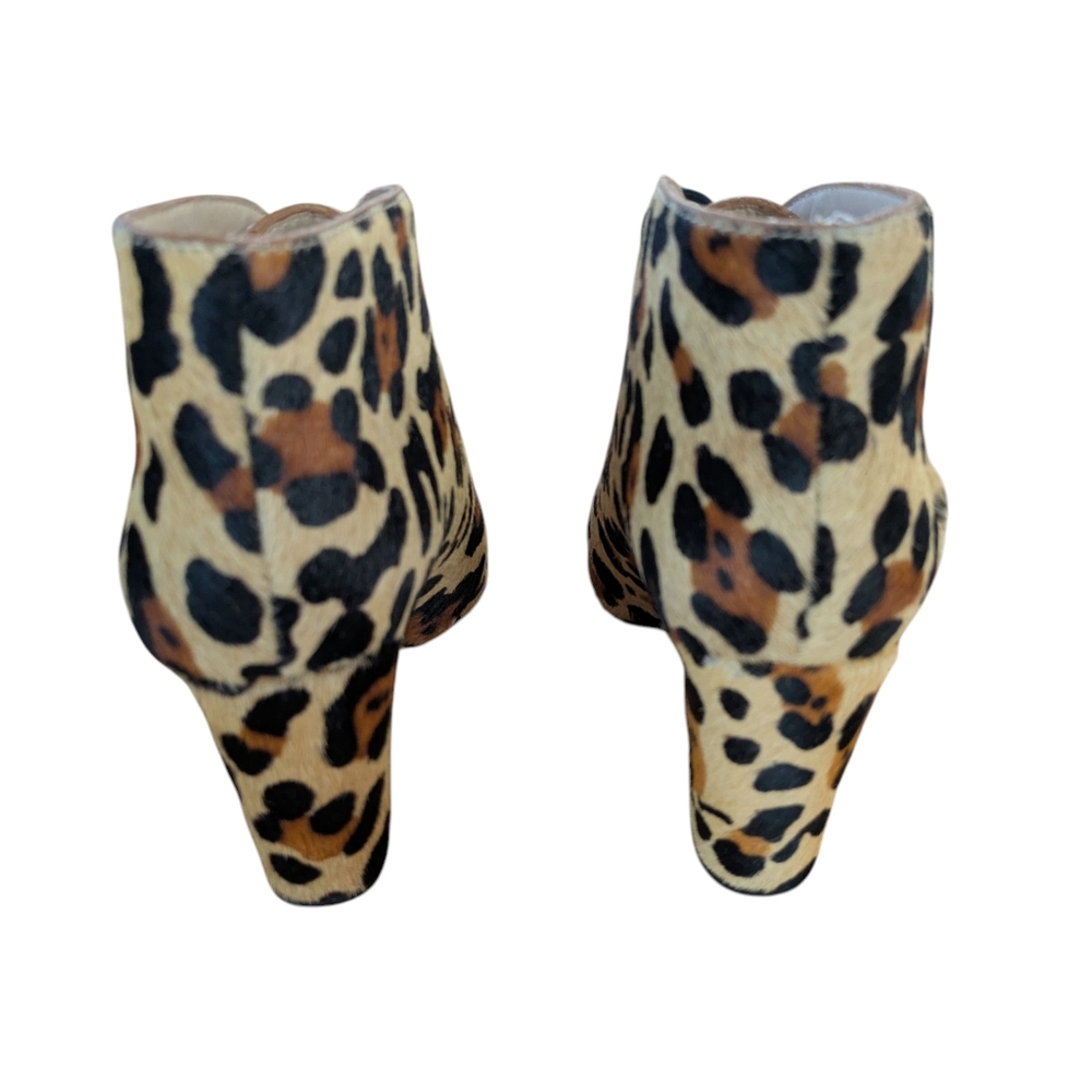 Kate Spade Leopard Print Calf Fur Ankle Bootie Size 6.5 - Picture 4 of 13